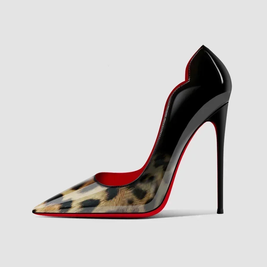 Leopard Print Pointed Stiletto Heels — product image 7