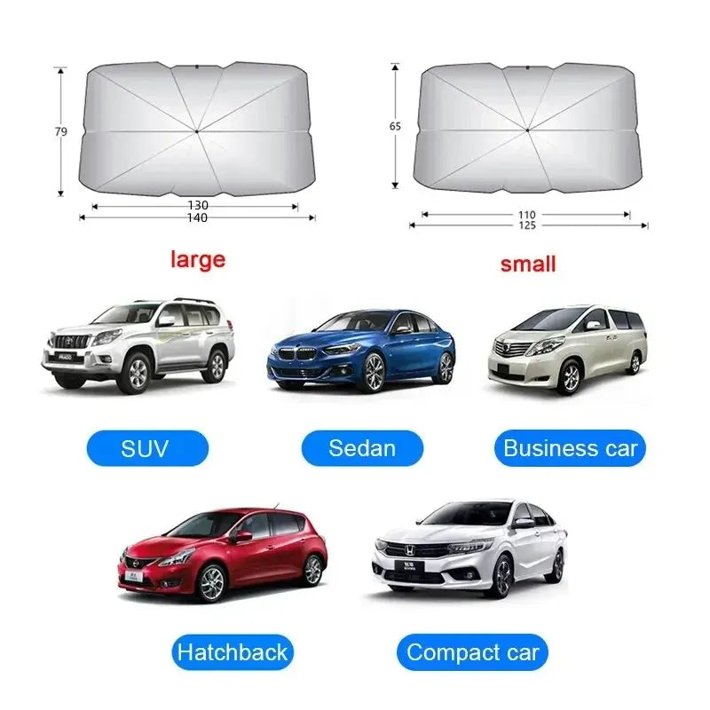 Car Windshield Sunshade — Folding Umbrella Style — product image 6