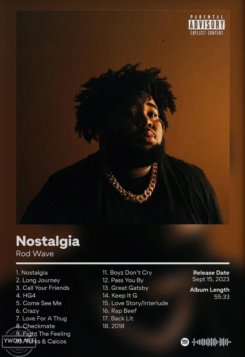 Hip Hop Album Cover Canvas Posters — Unframed Wall Art — product image 33
