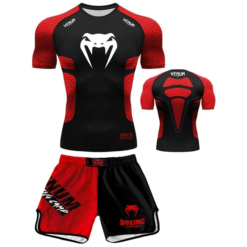 Muay Thai Training T-Shirt and Shorts Set — product image 6