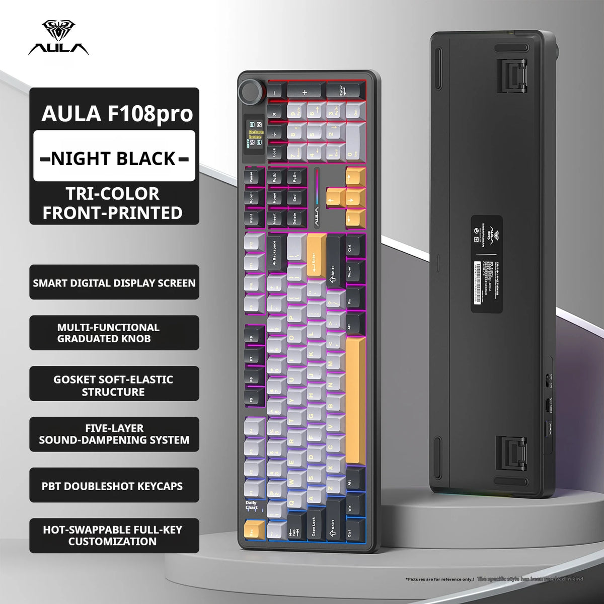 AULA F108 PRO Mechanical Keyboard — Full Size, RGB, Wireless — product image 10