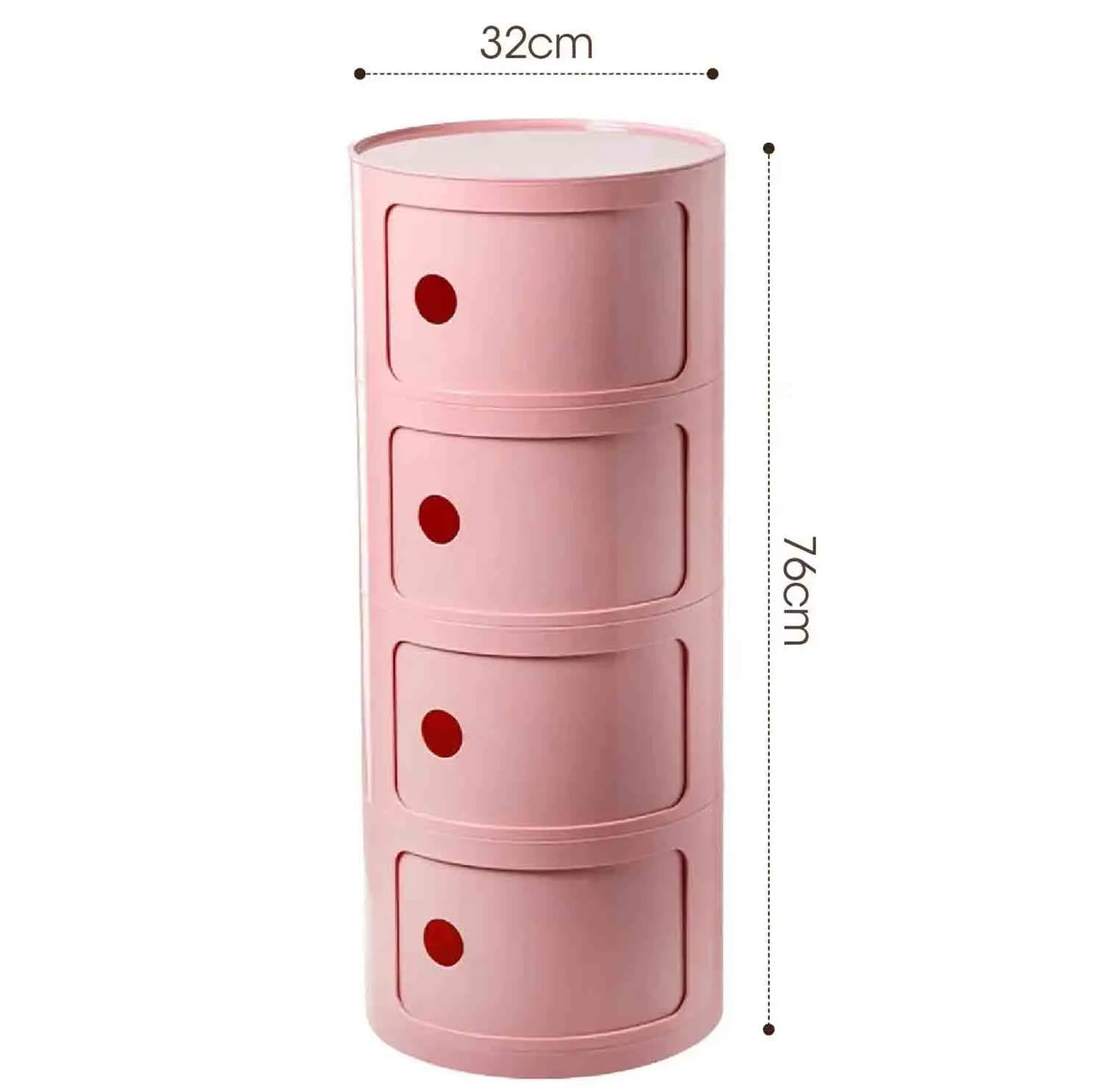Plastic Nightstand — 5-Drawer Bedside Storage Table — product image 21