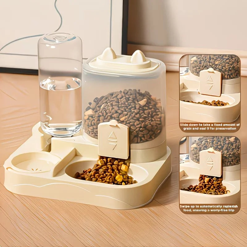 2-in-1 Pet Feeder & Water Dispenser — Gravity Fed, No Batteries — product image 2