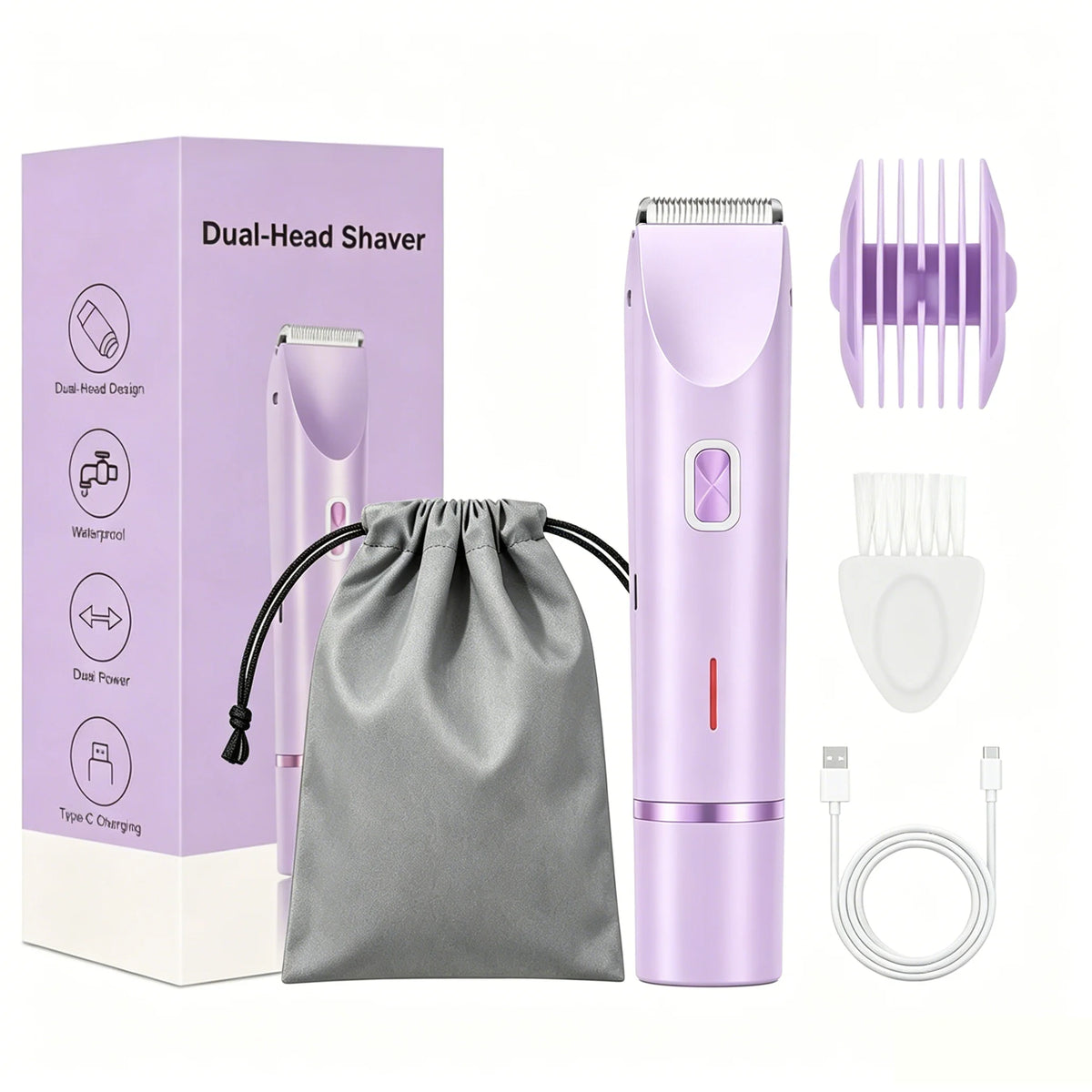 Women's Electric Shaver & Epilator — Dual Head, Body & Bikini — product image 7