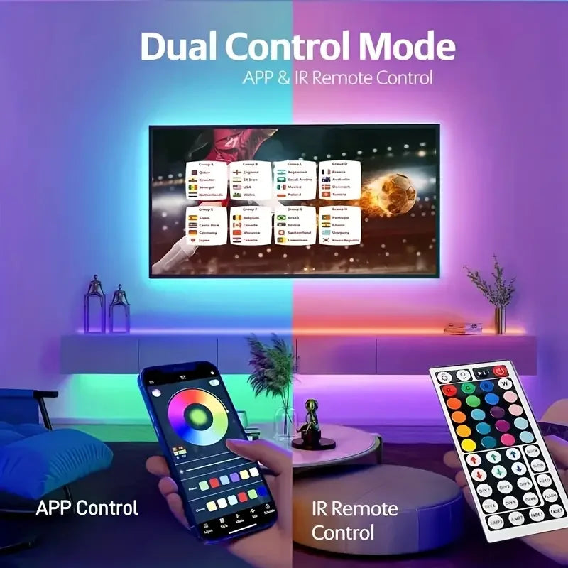 RGB LED Strip Lights — App & Music Sync with Remote, 10 m to 40 m — product image 4