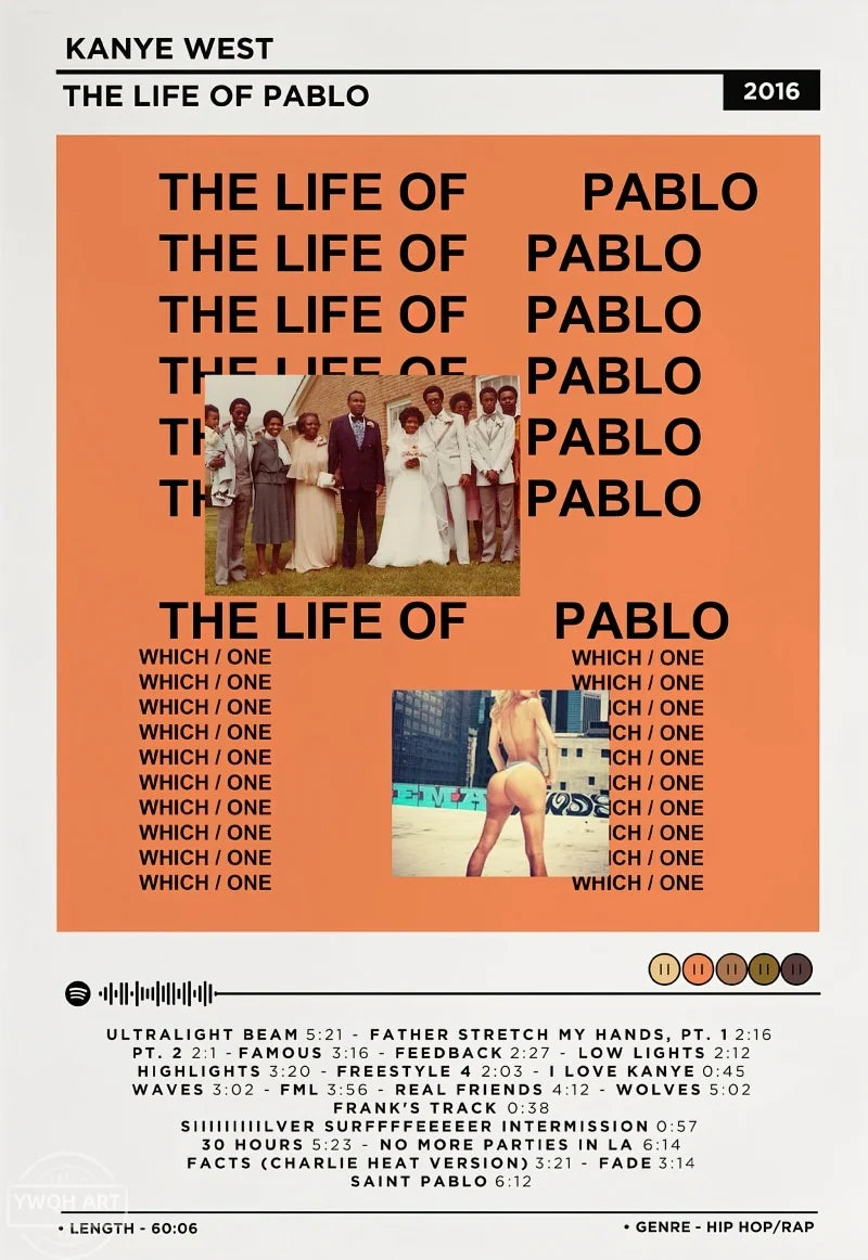 Hip Hop Album Cover Canvas Posters — Unframed Wall Art — product image 42