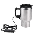 12V stainless steel self-stirring heated travel mug