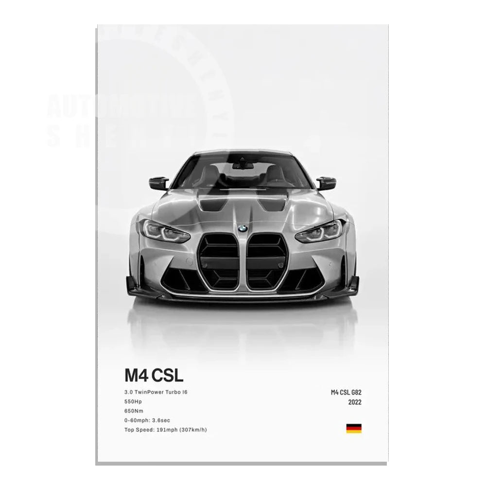 Supercar Canvas Wall Art Poster — Unframed, Choice of Designs — product image 8