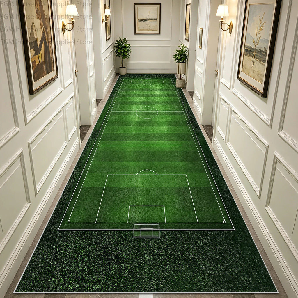 Football Pitch Runner Rug — Washable, Non-Slip Hallway Mat — product image 5