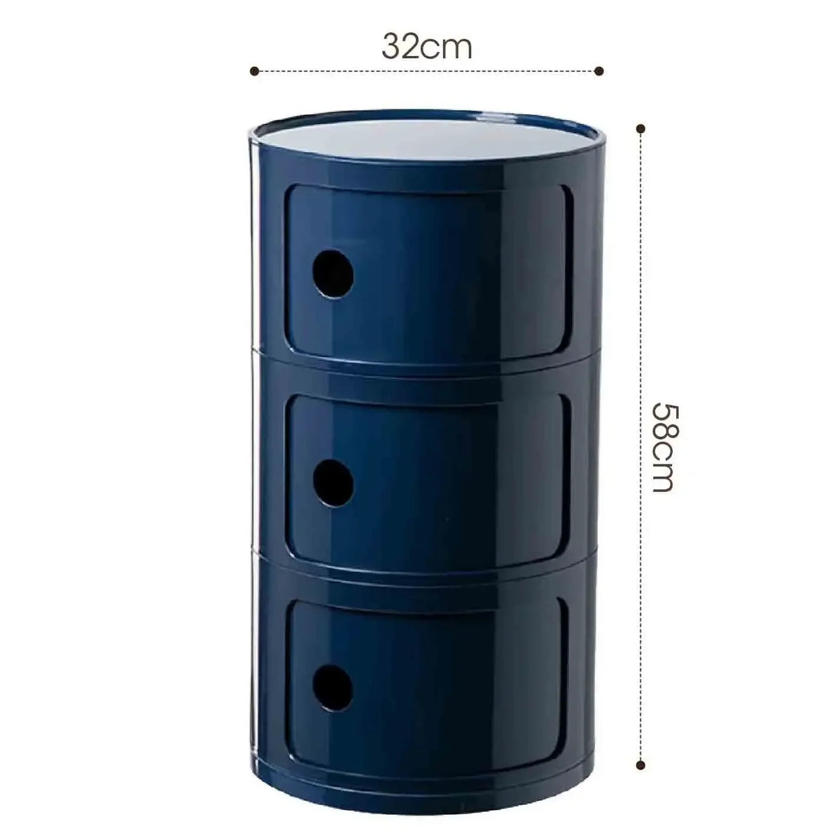 Plastic Nightstand — 5-Drawer Bedside Storage Table — product image 23