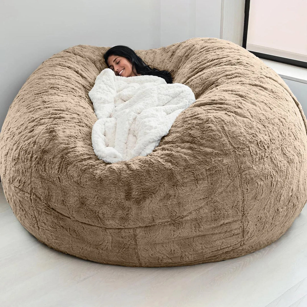 Fur-Style Bean Bag Sofa Chair — Single Seat — product image 11