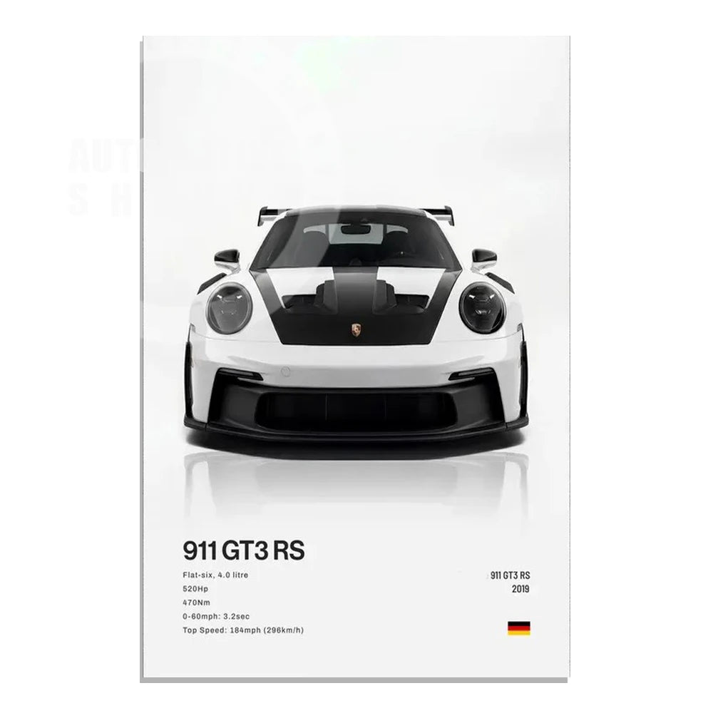 Supercar Canvas Wall Art Poster — Unframed, Choice of Designs — product image 9