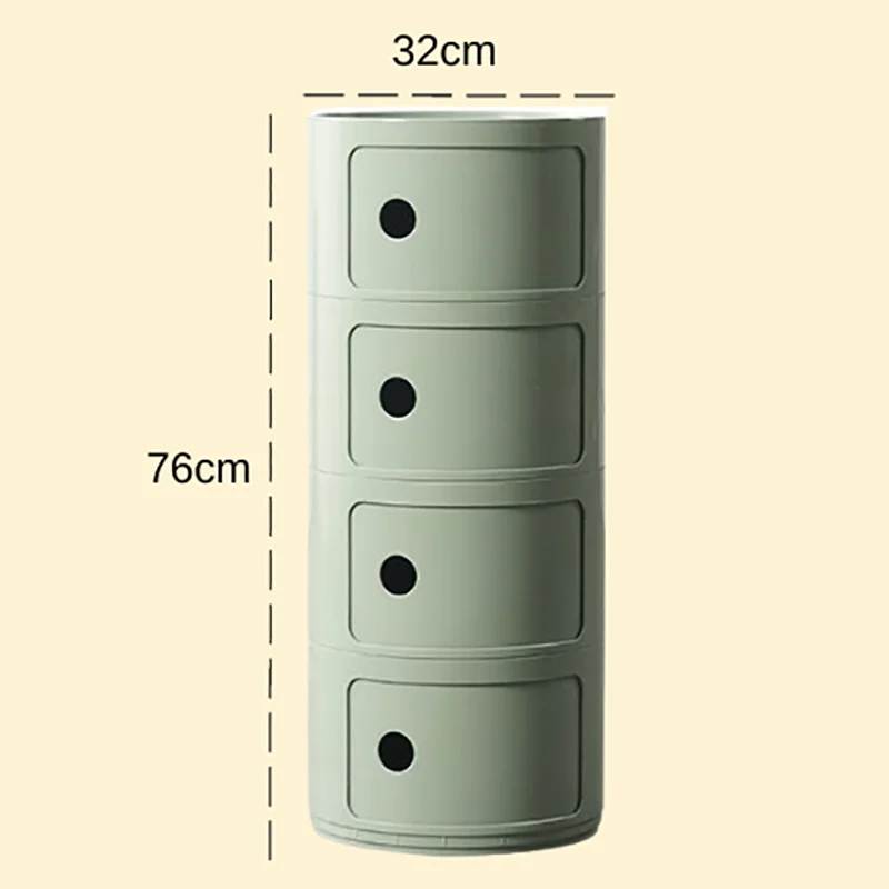 Plastic Nightstand — 5-Drawer Bedside Storage Table — product image 18