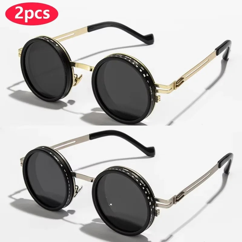 Round Polarized Sunglasses — UV400, Alloy Frame, Unisex — product image 7
