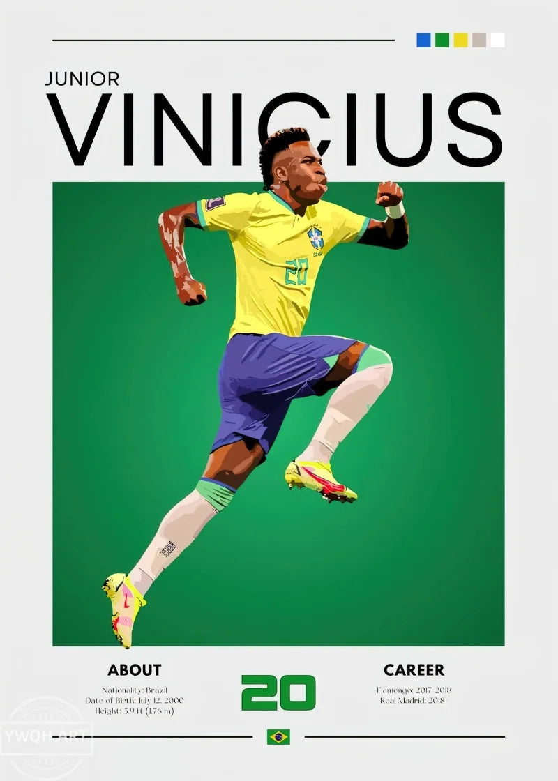 Football Star Canvas Wall Print — Living Room Decor — product image 18