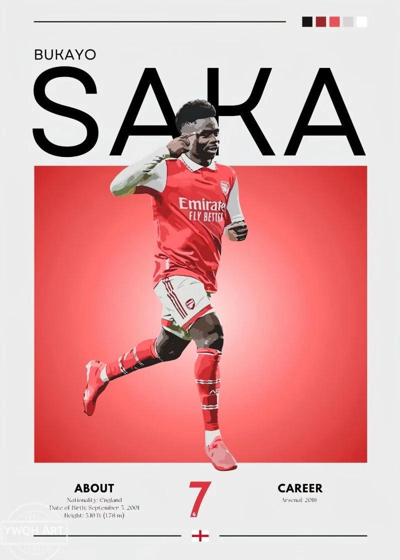 Football Star Canvas Wall Print — Living Room Decor — product image 13