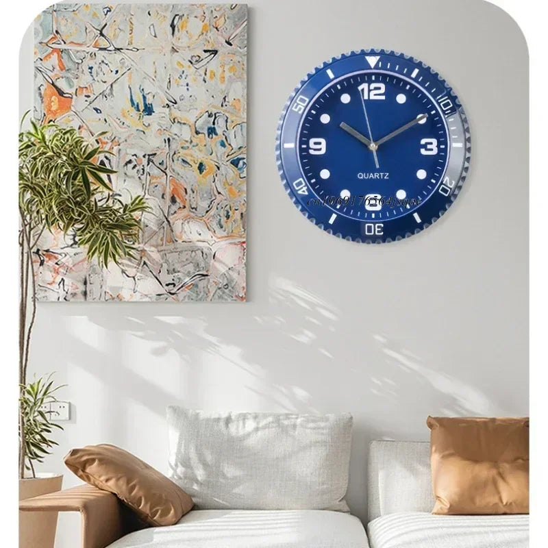 Silent Sweep Quartz Wall Clock — 30 cm Round, Modern — product image 6