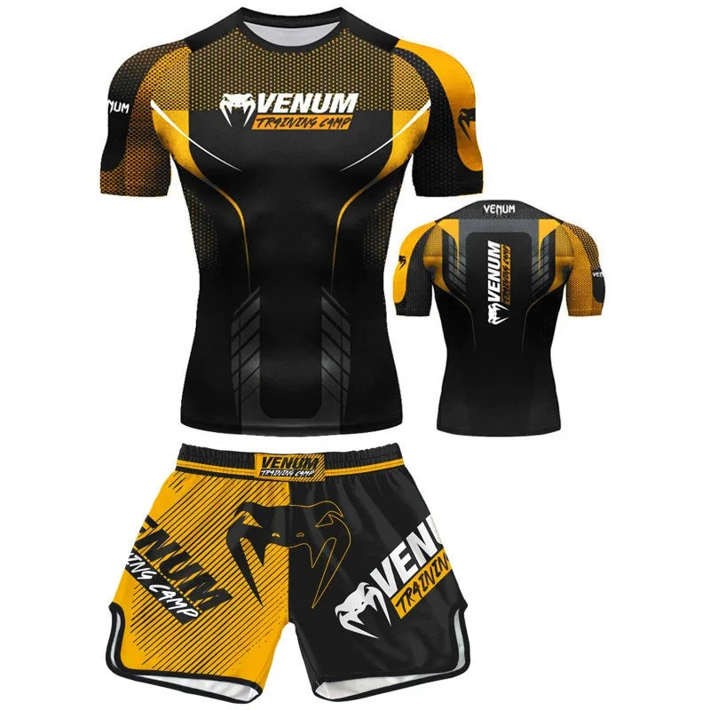 Muay Thai Training T-Shirt and Shorts Set — product image 2