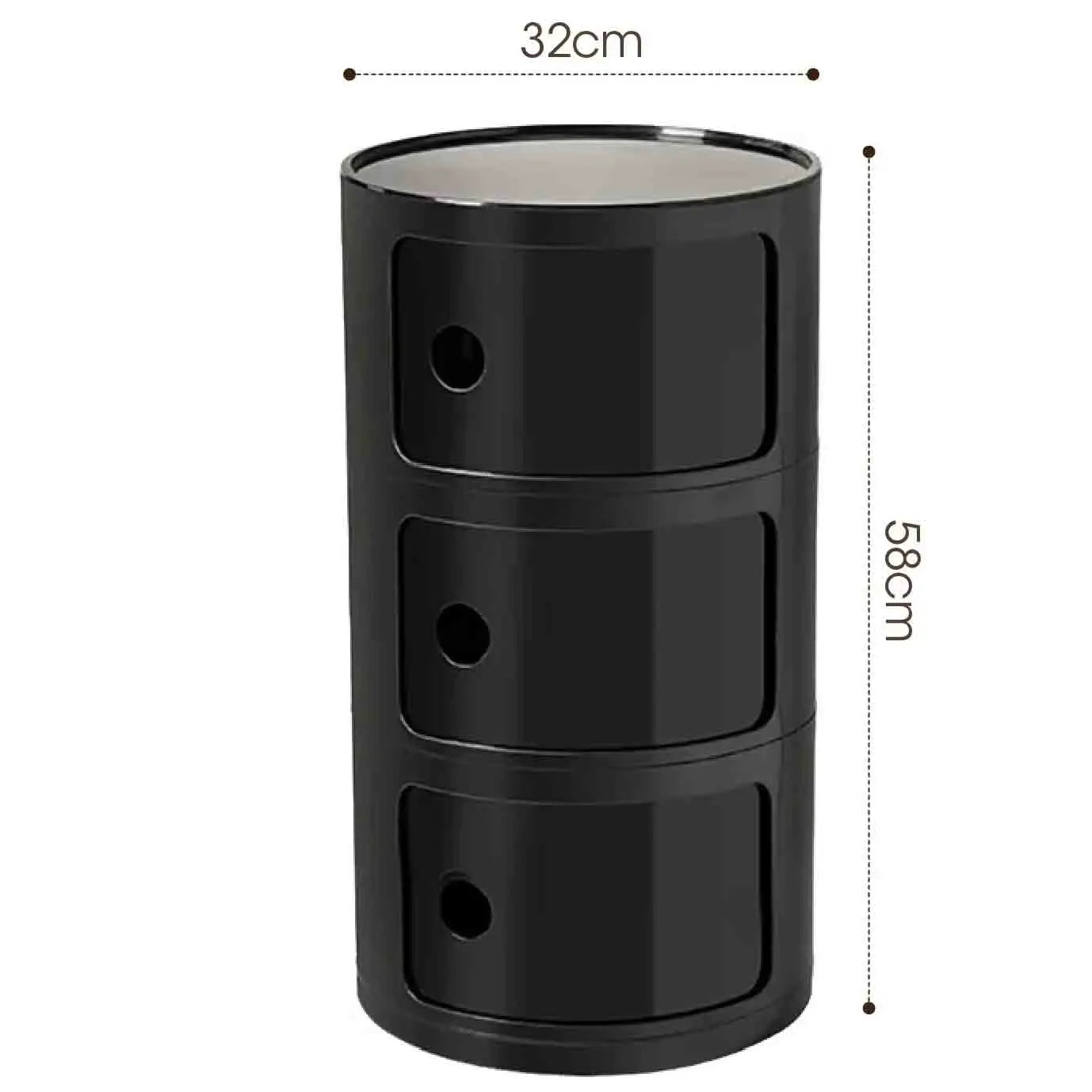 Plastic Nightstand — 5-Drawer Bedside Storage Table — product image 20