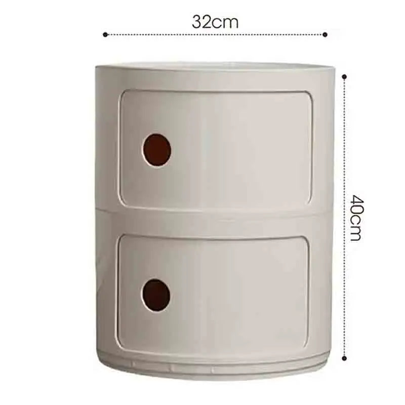 Plastic Nightstand — 5-Drawer Bedside Storage Table — product image 33