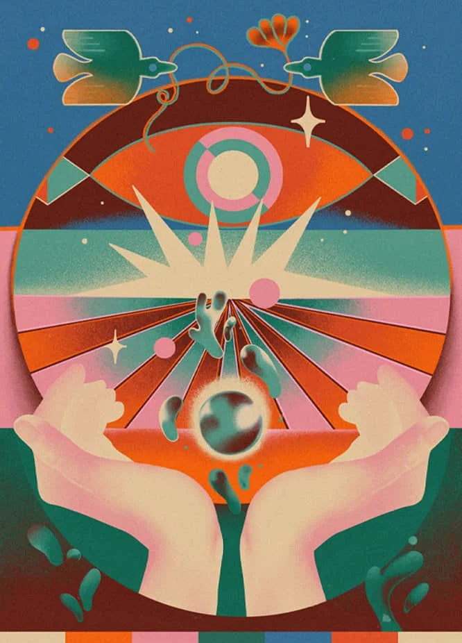 Abstract Futurism Canvas Wall Art — Retro Geometric Print — product image 15