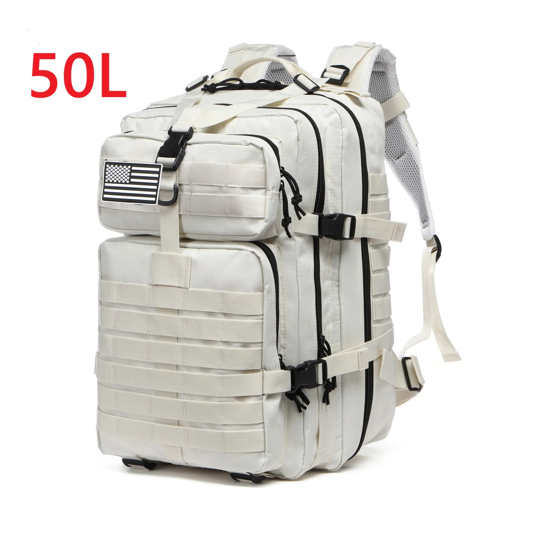 50L Tactical Backpack — Waterproof Nylon, Hiking & Camping — product image 20