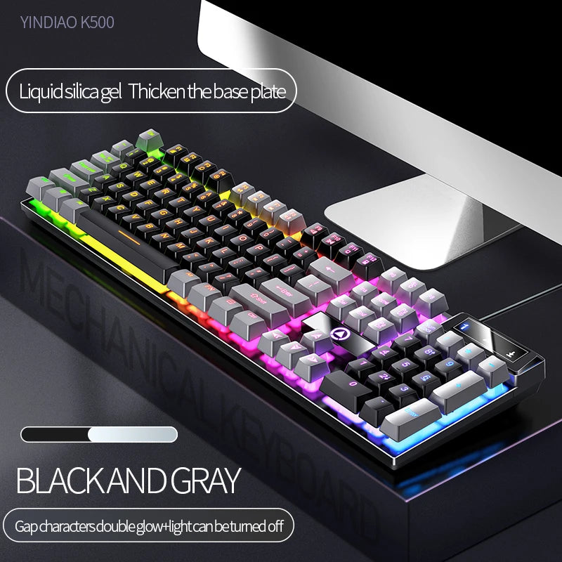 Gaming Keyboard Wired Laptop Desktops PC Computer Office Accessories Low Profile Gamer Keyboards With — product image 12