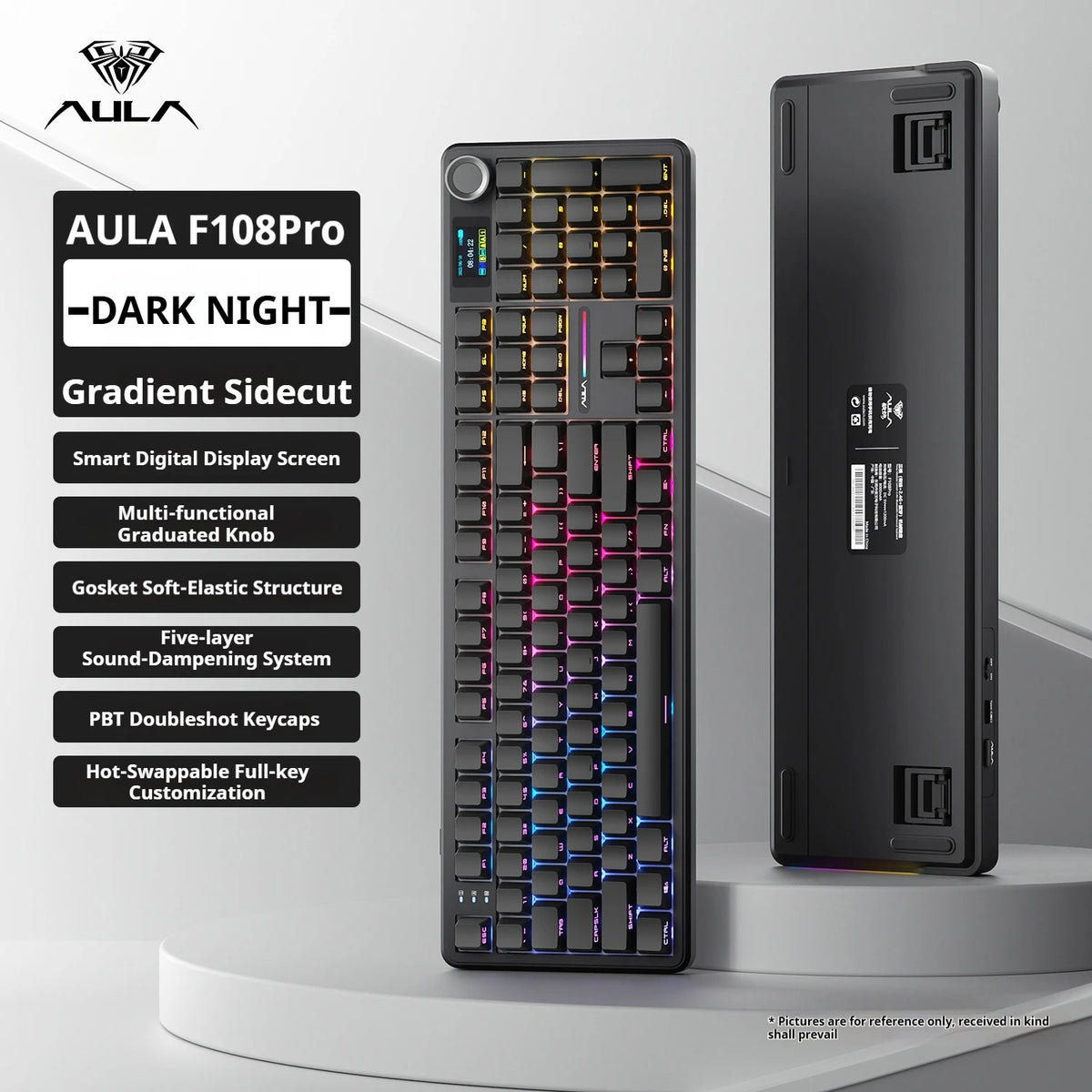 AULA F108 PRO Mechanical Keyboard — Full Size, RGB, Wireless — product image 12