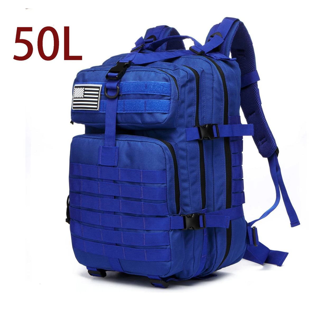 50L Tactical Backpack — Waterproof Nylon, Hiking & Camping — product image 21
