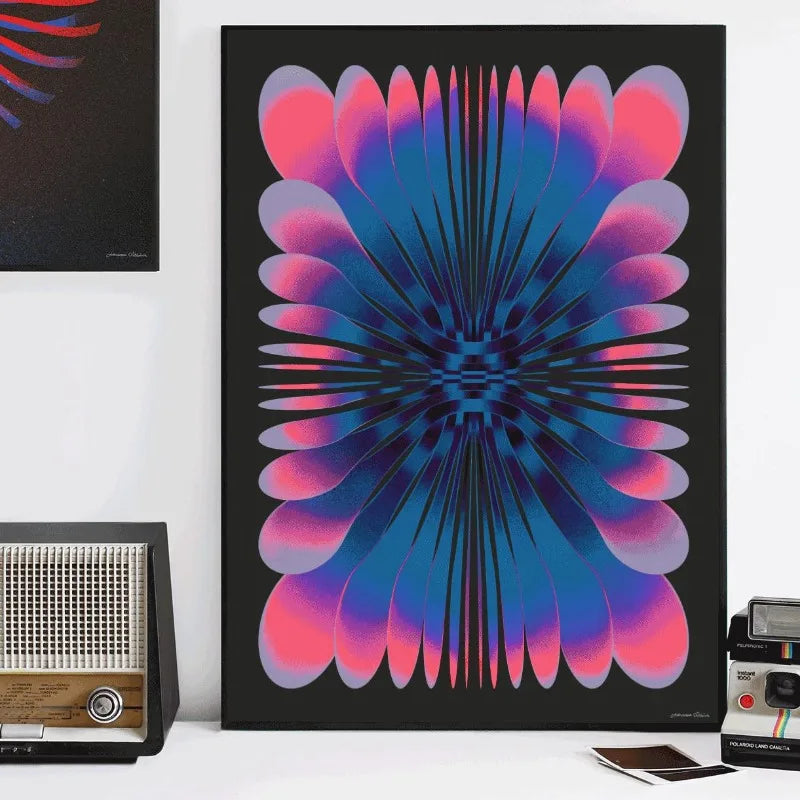 Abstract Futurism Canvas Wall Art — Retro Geometric Print — product image 4