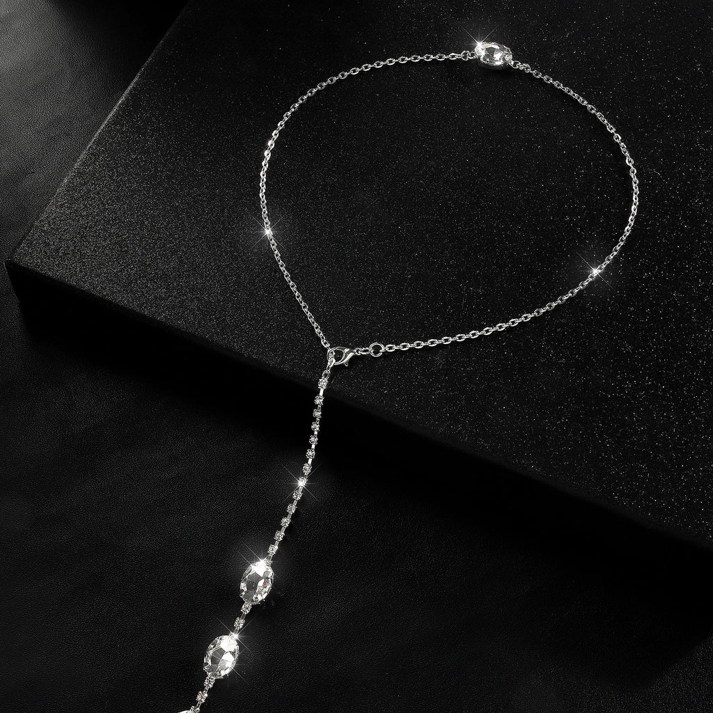 Waterdrop Rhinestone Back Chain — product image 4