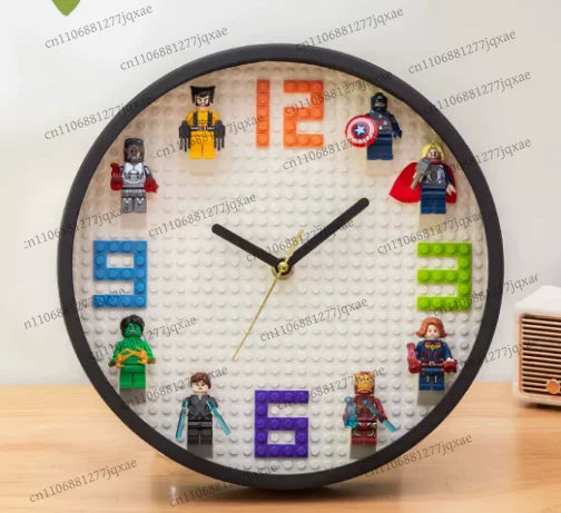 Building Block Figure Wall Clock — Room & Bedroom Decor — product image 6