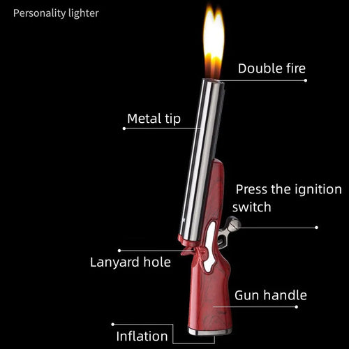 Shotgun Dual Flame Refillable Lighter — product image 2