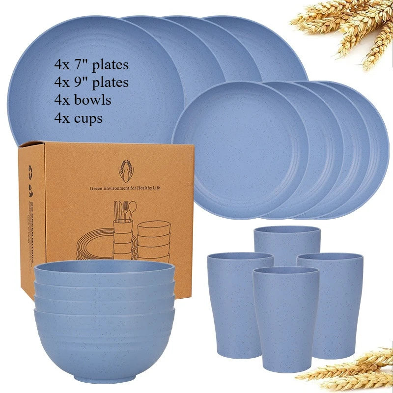 Wheat Straw Tableware Set — Plates, Bowls & Cups — product image 10