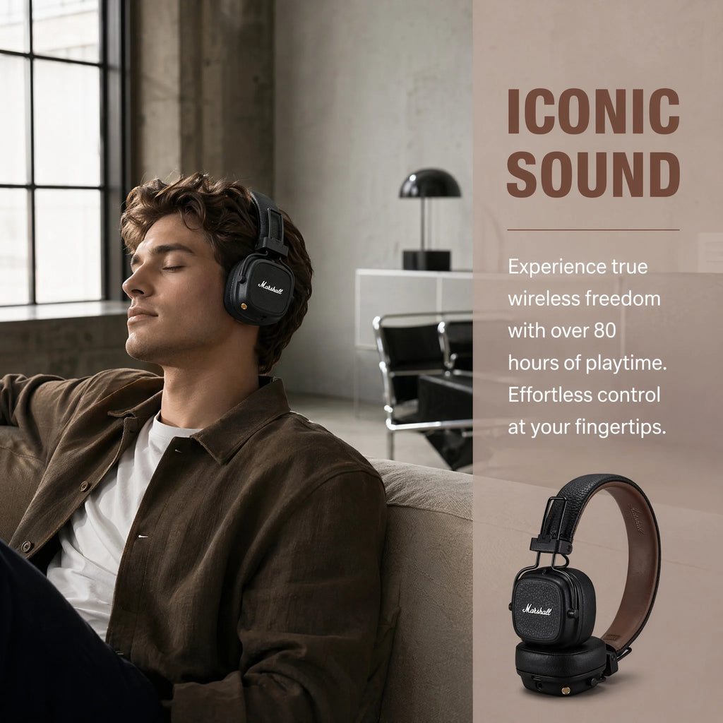 Marshall Major IV On-Ear Bluetooth Headphones — Foldable — product image 5