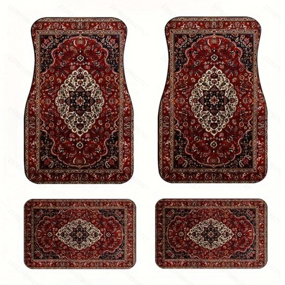 Bohemian Car Floor Mats — Anti-Slip Persian Pattern, 4 Piece — product image 15