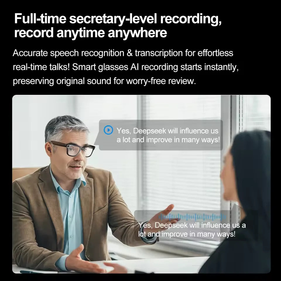 Smart AI Camera Glasses — Photo, Video, Calls & Colour-Changing Lenses — product image 6