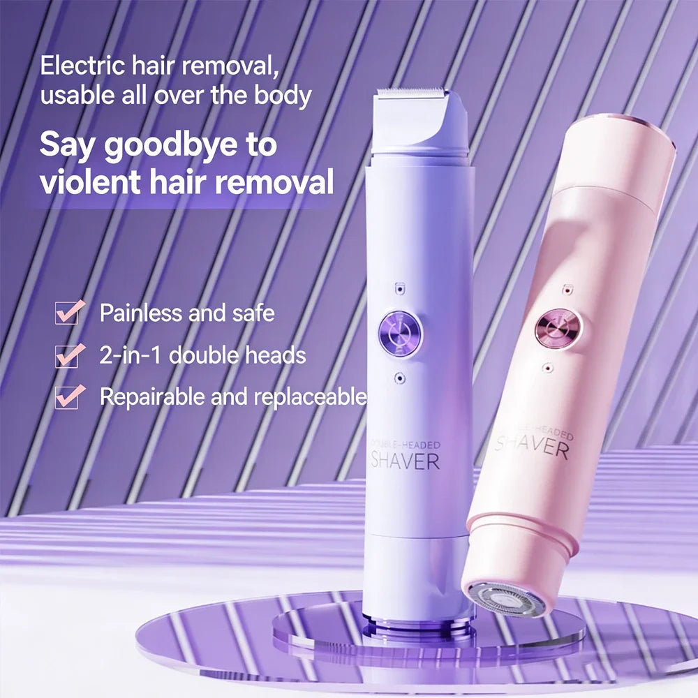 Dual-Head Electric Epilator — Rechargeable, Body & Bikini — product image 2