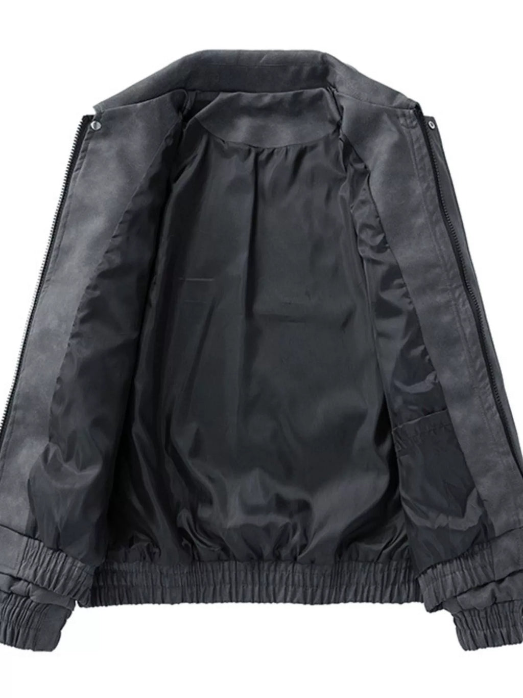 Men's Plus Size Embroidered Elastic Waist Casual Jacket — product image 6