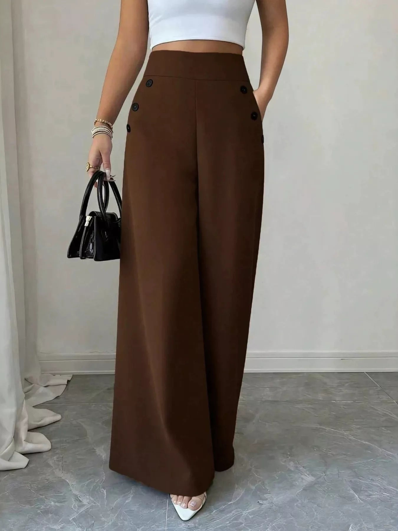 High-Waisted Wide-Leg Pants — product image 9