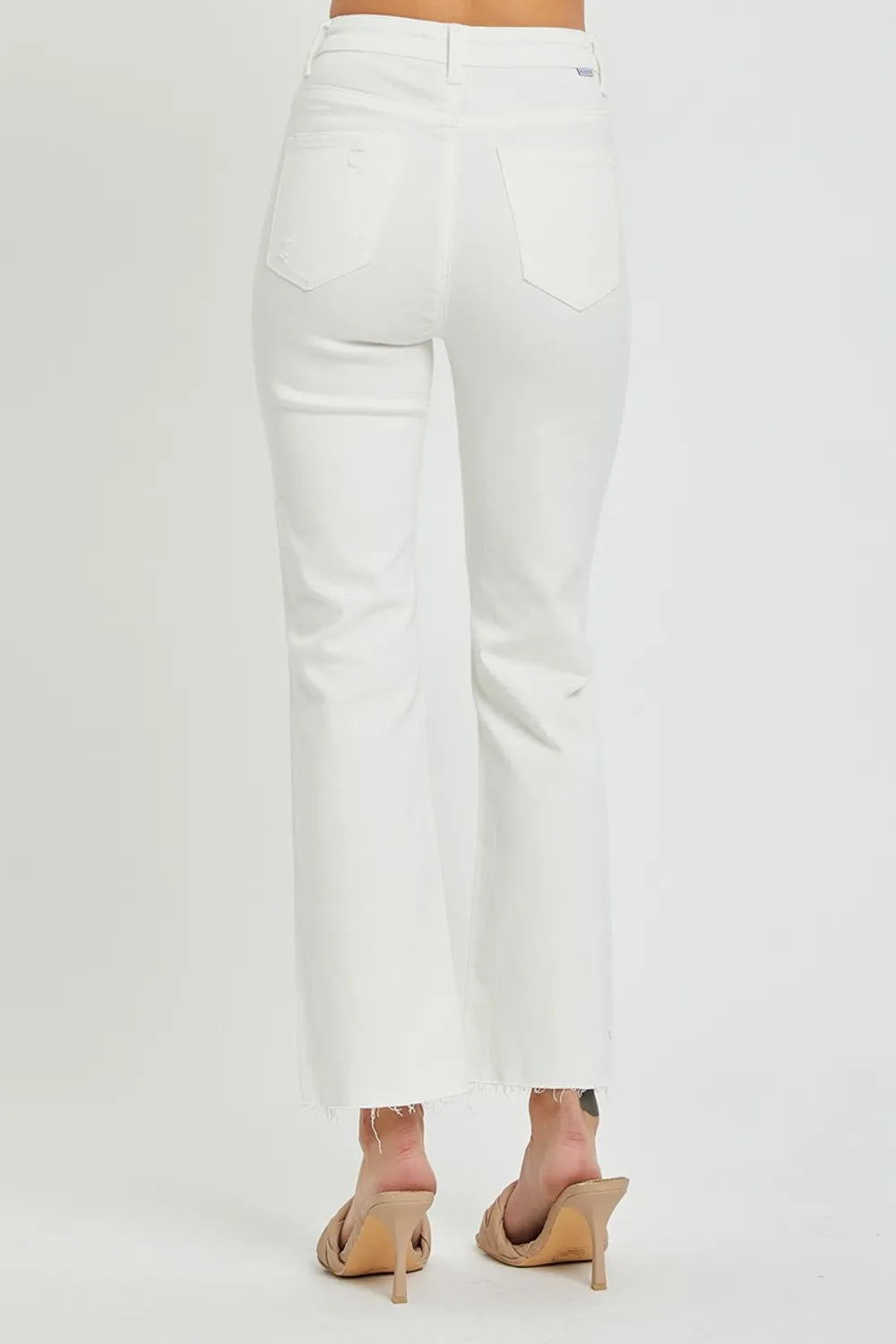 RISEN High Rise Button Fly Straight Ankle Jeans — product image 2