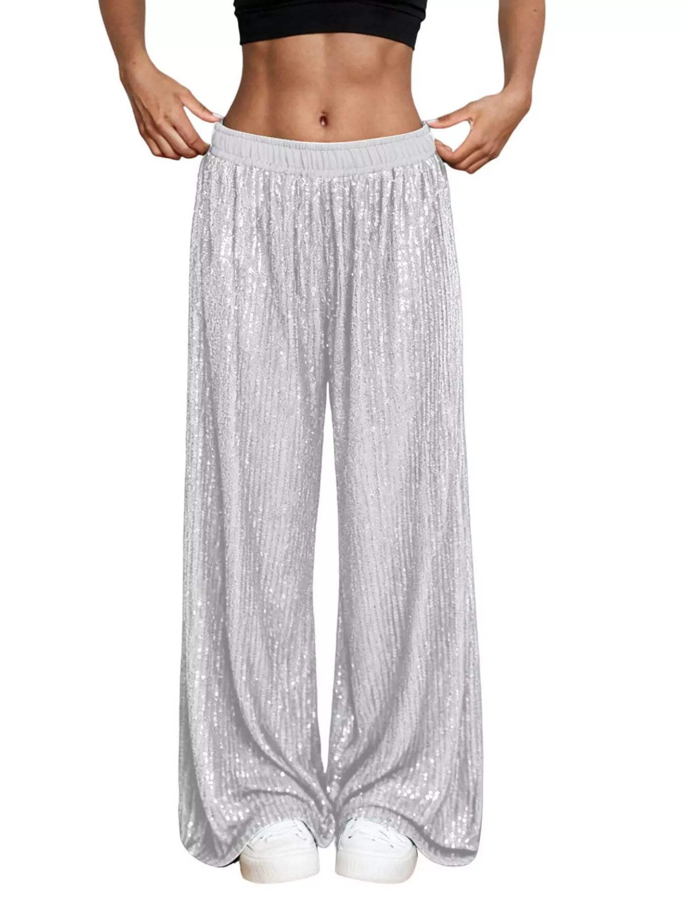 Sequin Wide-Leg Pants — product image 7