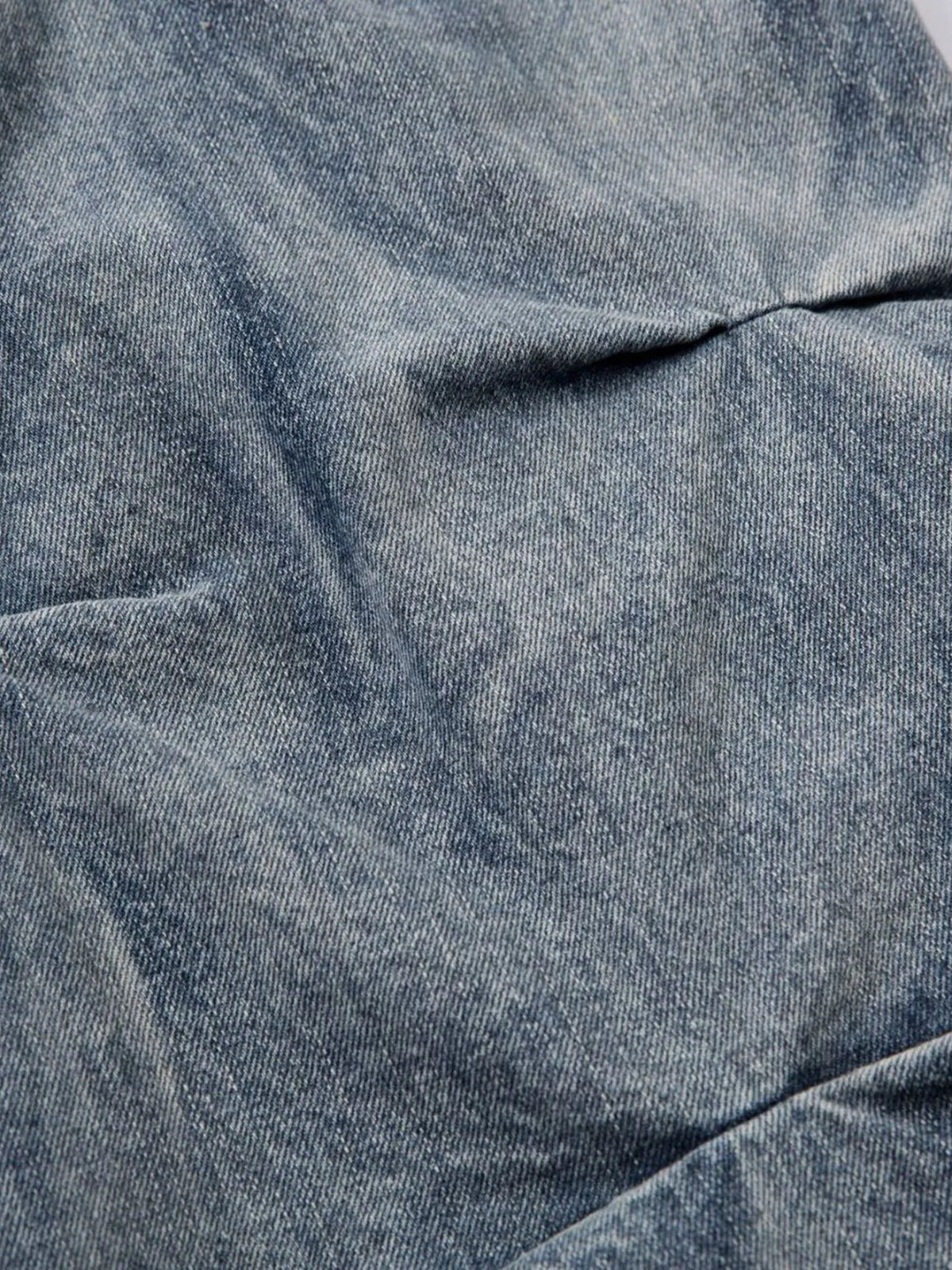 Men's Ruched Wide Leg Jeans — product image 8